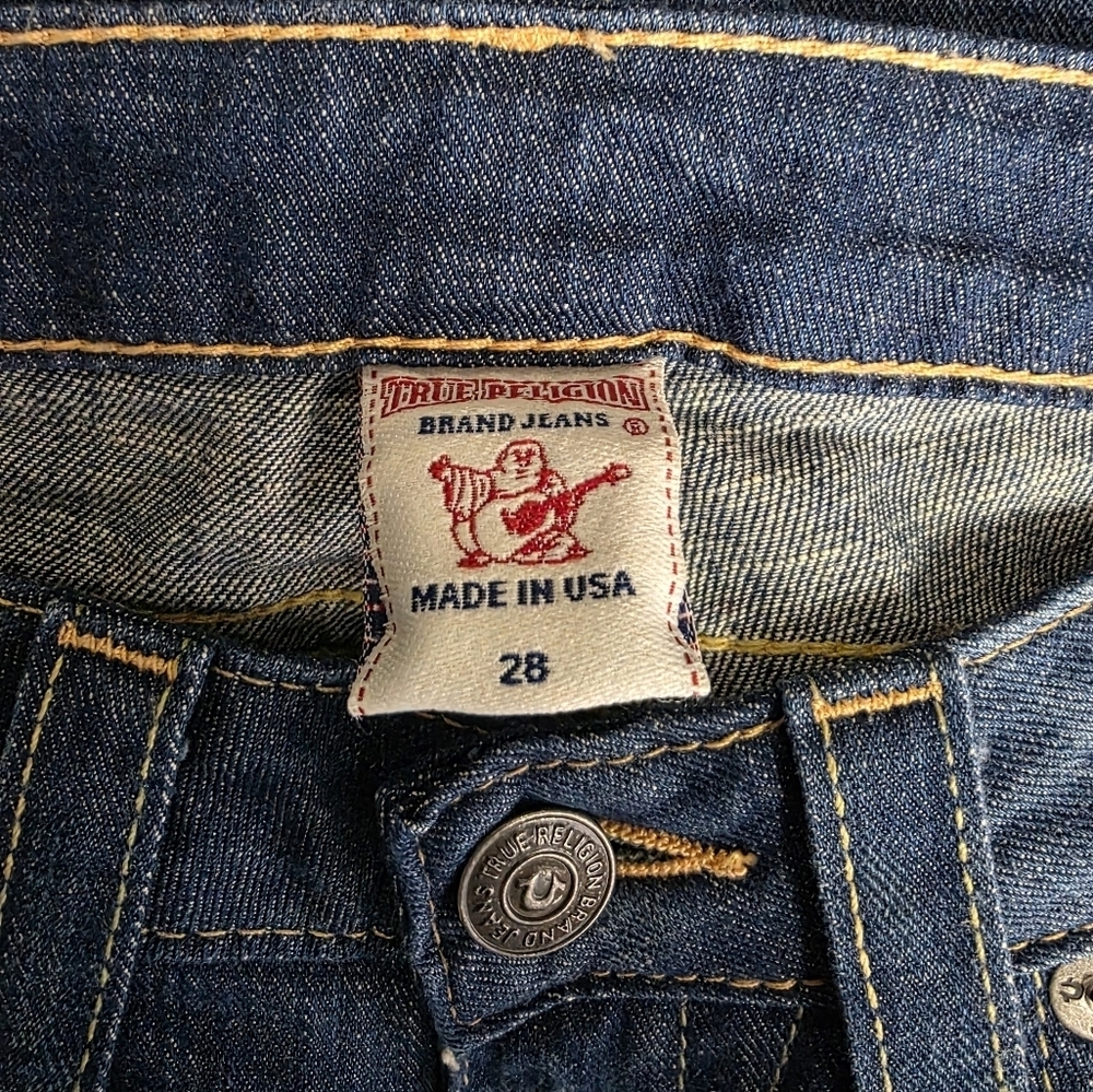 True Religion 2000s Y2k Flared Bell Bottom Women's Denim Jeans Size 28 30427 - Picture 11 of 16